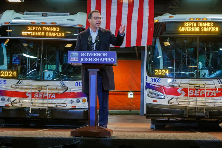 Pennsylvania Governor Josh Shapiro announced the $153 million lifeline Nov. 22 at the Frankford Transportation Center bus depot.