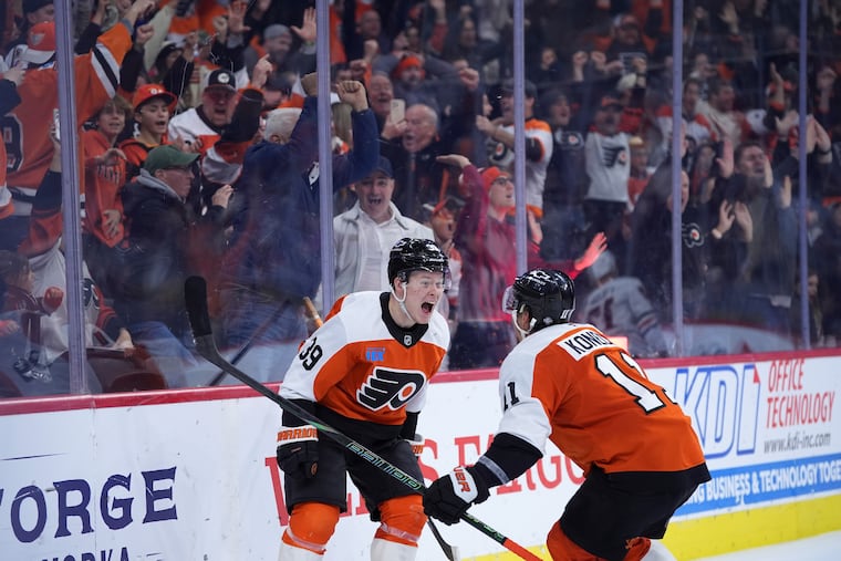 Matvei Michkov has three overtime goals in his first 23 NHL games. He and Sidney Crosby are the only rookie teenagers to accomplish that feat.